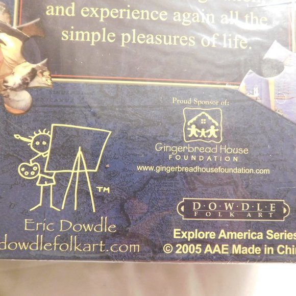 Eric Dowdle Folk Art New York City Puzzle with Suitcase 1000 Pieces BRAND NEW - Picture 5 of 6